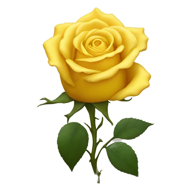 Yellow rose sticker