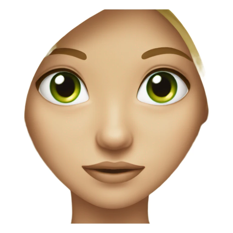pretty blonde girl with green eyes  sticker