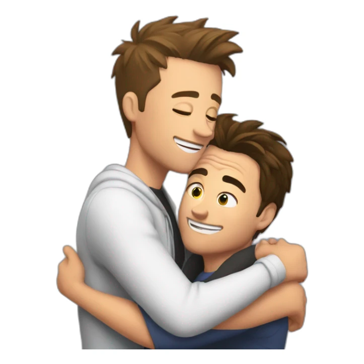 Chandler and joey last hug sticker