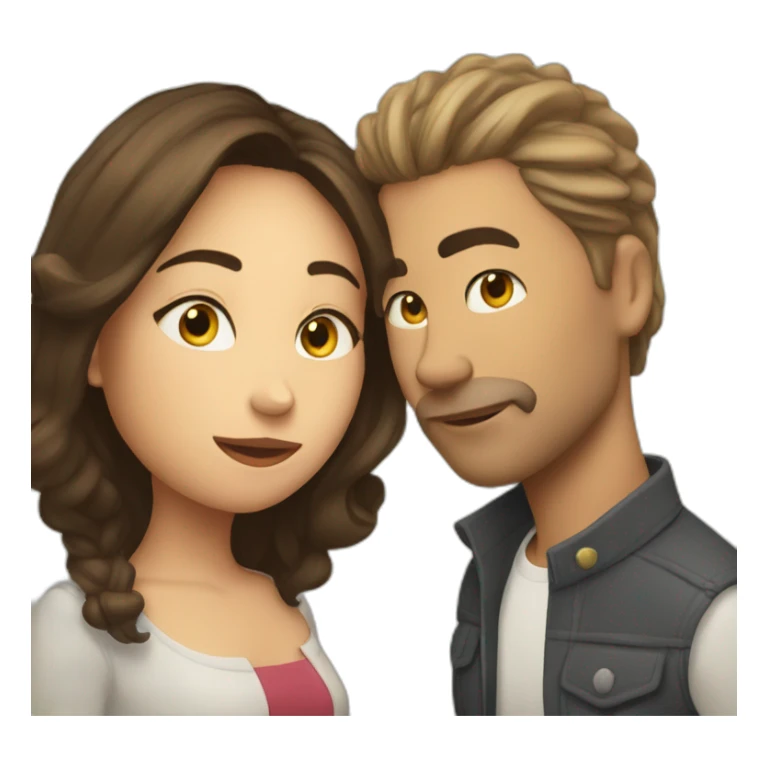 James kisses Jane sticker