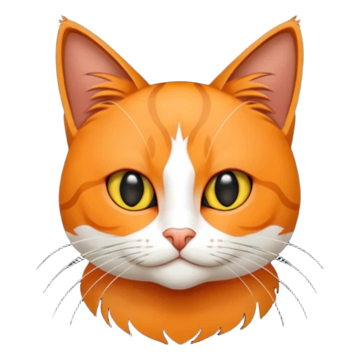 Elinde bicak olan caliko cinsi bir kedi sticker