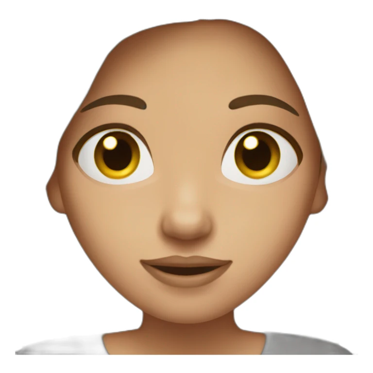 girl-brown-hair-with-macbook sticker