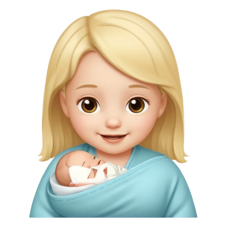 little newborn baby girl sticker