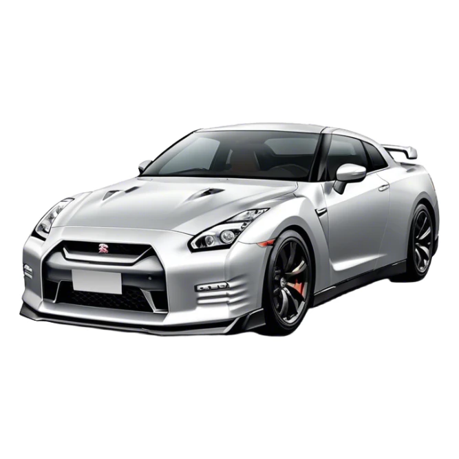 Nissan GT-R - Nissan (Model Year: 2022) (Iconic colour: Silver) sticker