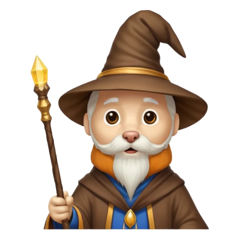 Dog wizard sticker