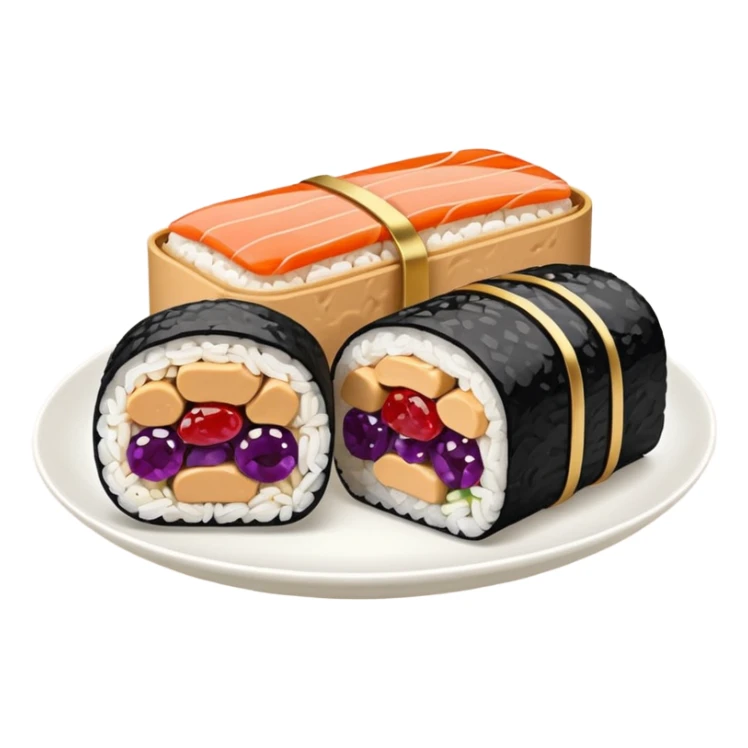 Peanut butter jelly sushi sticker