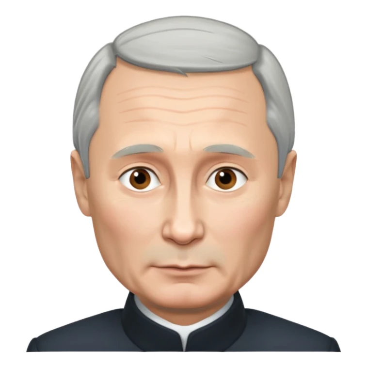 Vladimir putin with gray hair  sticker