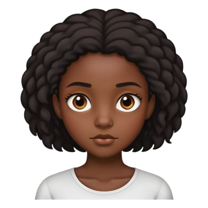 Black girl side eyeing  sticker