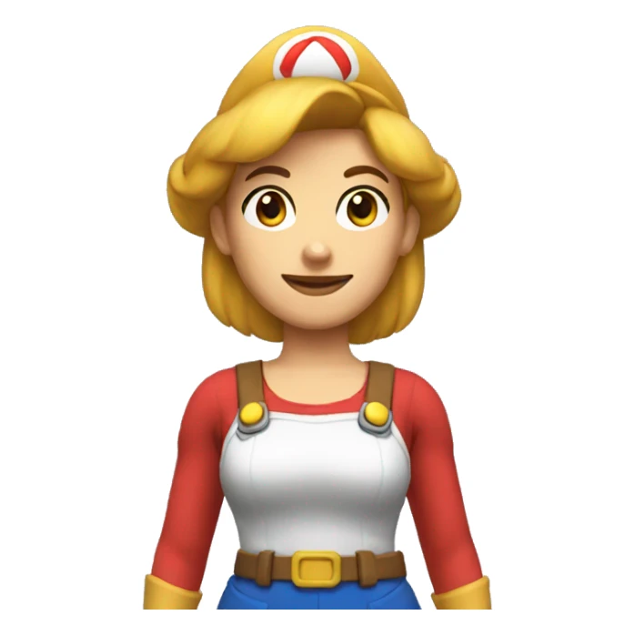 Female version of Mario bros  sticker