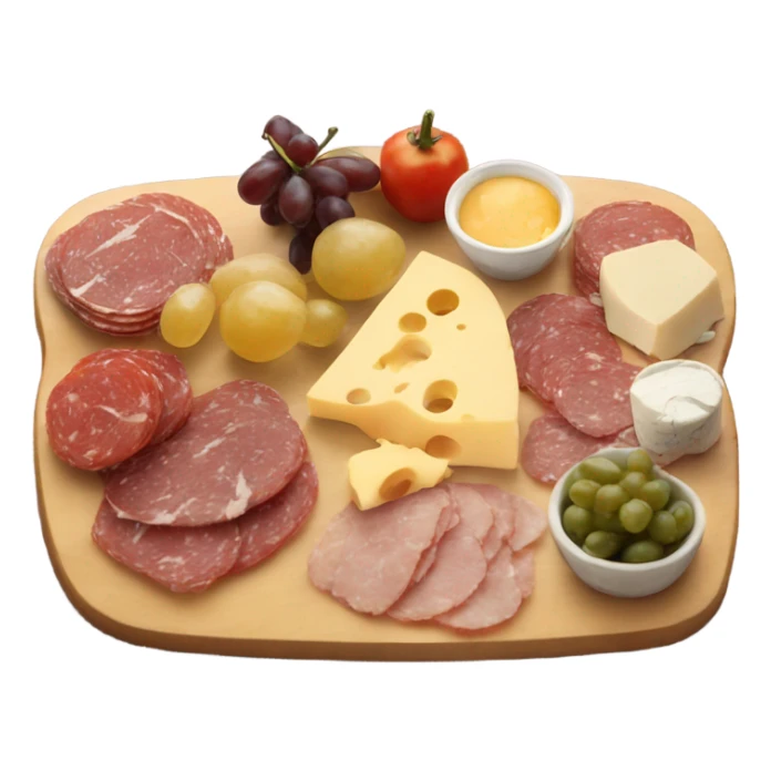 charcuterie board with cheese  sticker