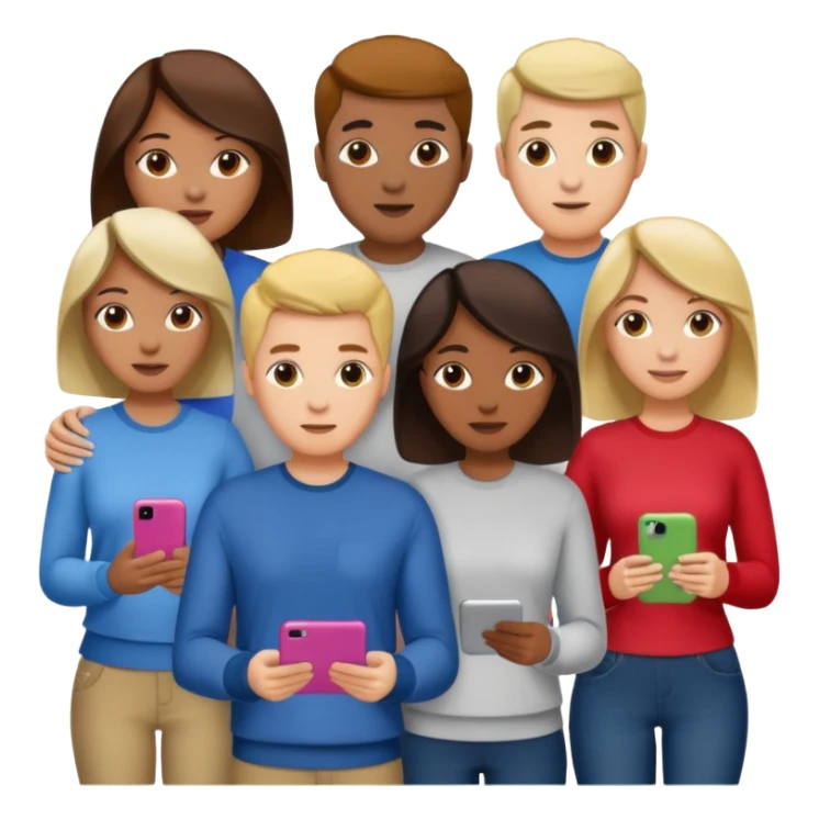 group of people ultimately creating a social media agency sticker