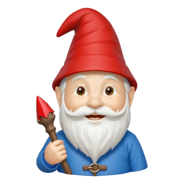 garden ornamental gnome blue sticker