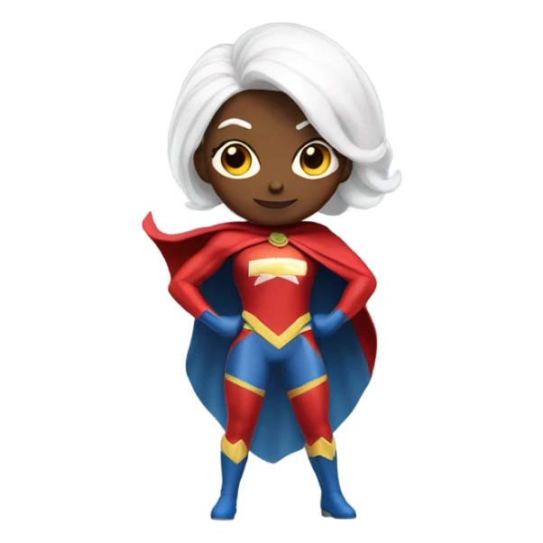 white skin superwoman sticker