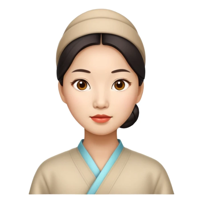 china woman photorealistic sticker