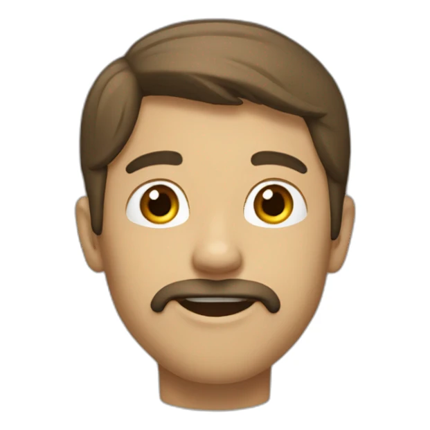 homme qui a la bouche grande ouverte sticker