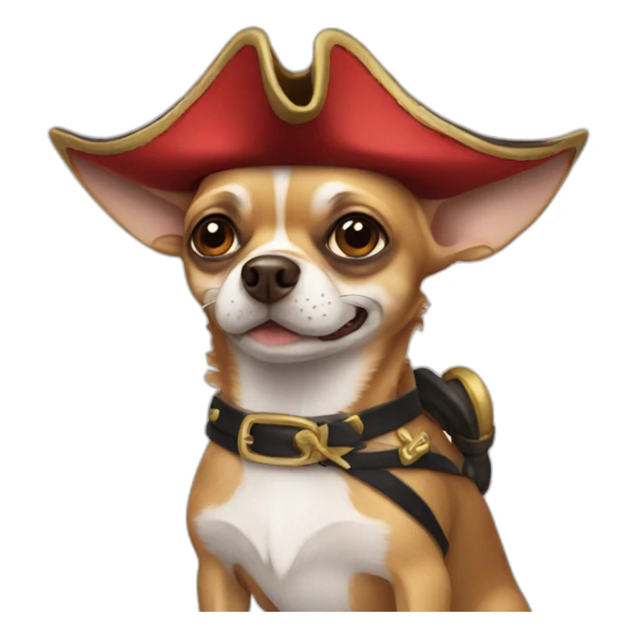 chihuahua pirate sticker