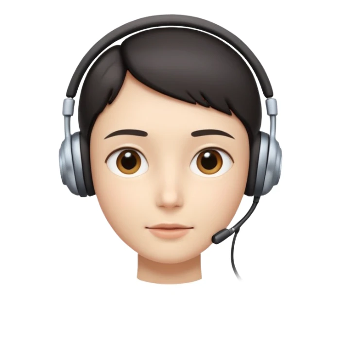 AI Call Agent human-like AI face, warm, calm and friendly, not robotic, not technical. 
Soft human AI face with a listening, welcoming expression, minimal facial lines, calm eyes. sticker
