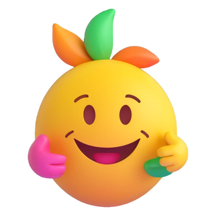 3D smiley emoji, girly, smiling, centered, with large colorful youthful elegant font text below: Anita sticker