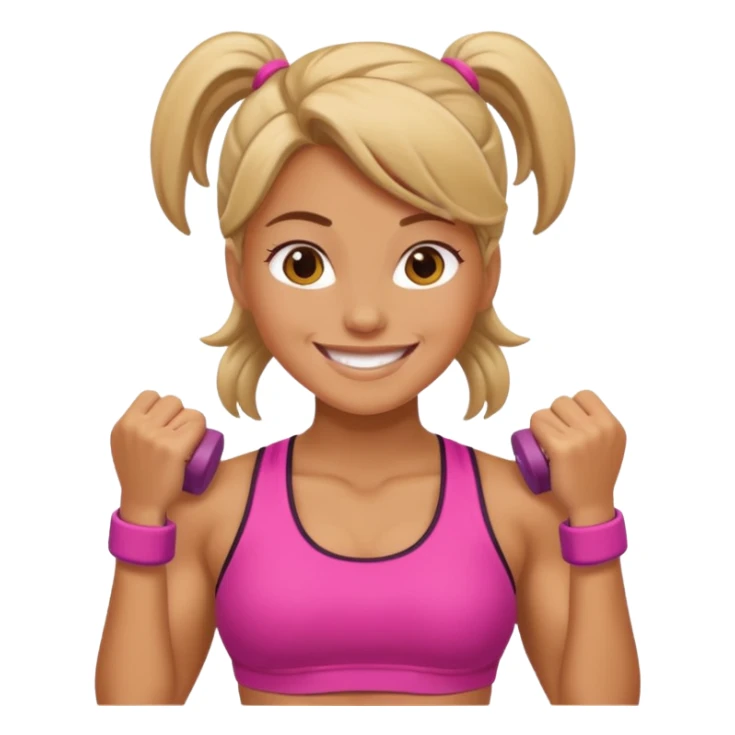 Gym girl sticker