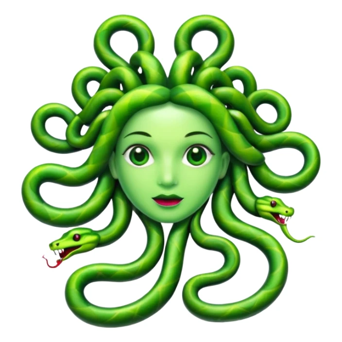  Medusa snake are made of jelly and candy  sticker