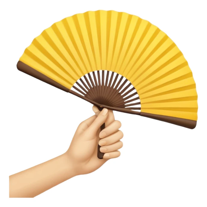 asia handholded fen without a person sticker