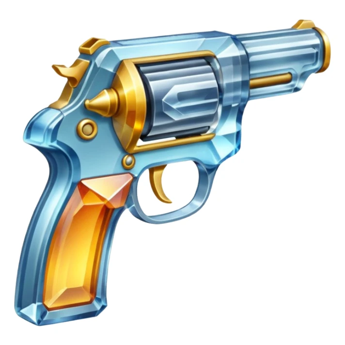 Crystal gun sticker