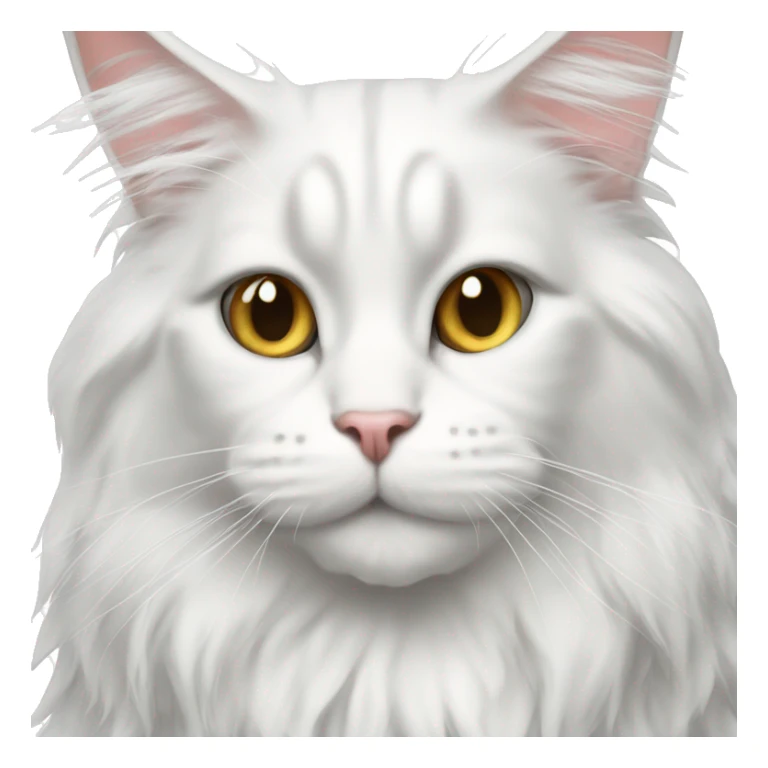 White Maine Coon saying gas sticker