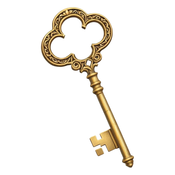 I would like an old gold key, like a magic key to a secret door sticker