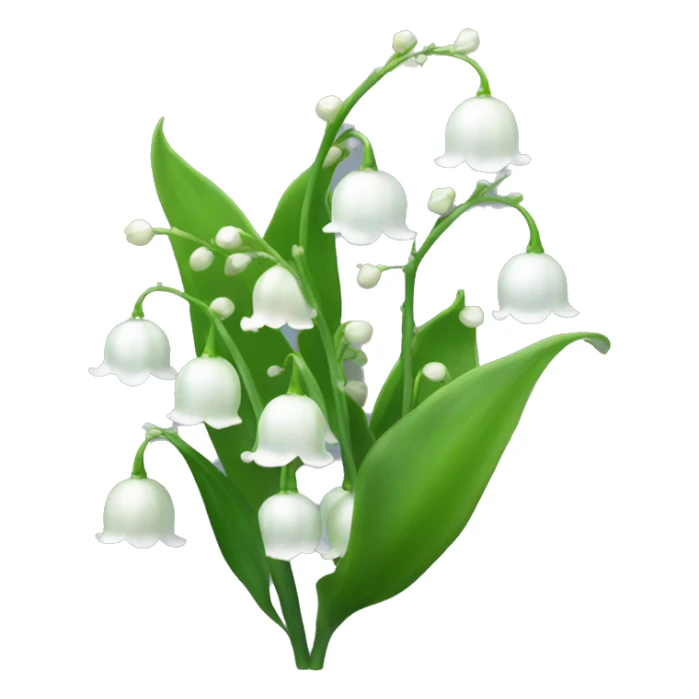 Iridescent lily of the valley sticker