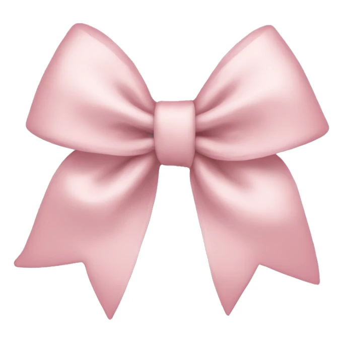 Light pink bow sticker