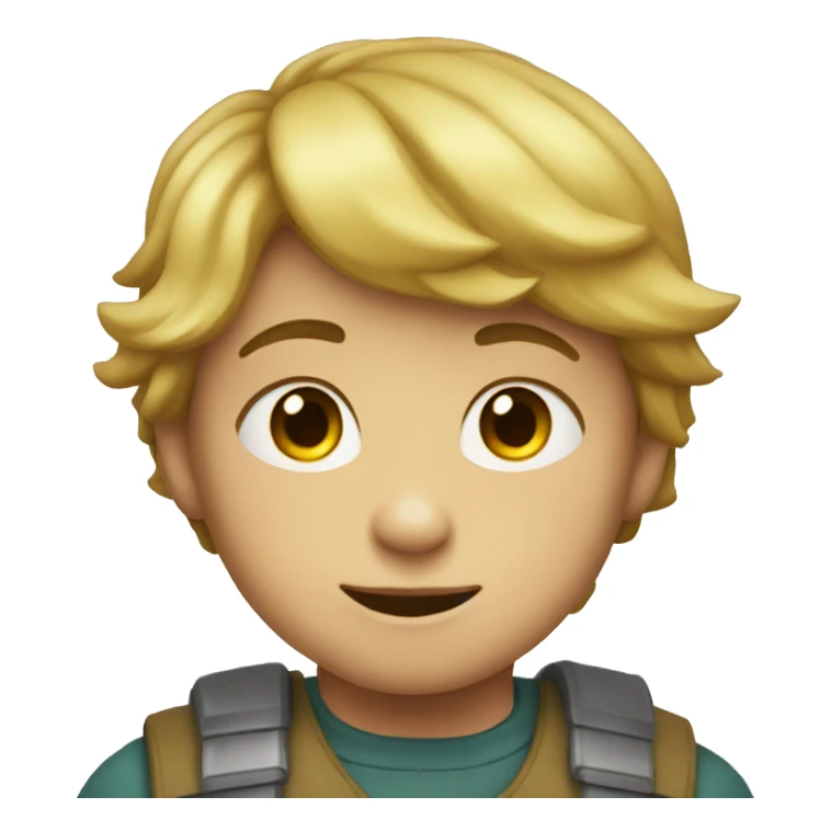 Crea un emoji de un niño muy fuerte sticker