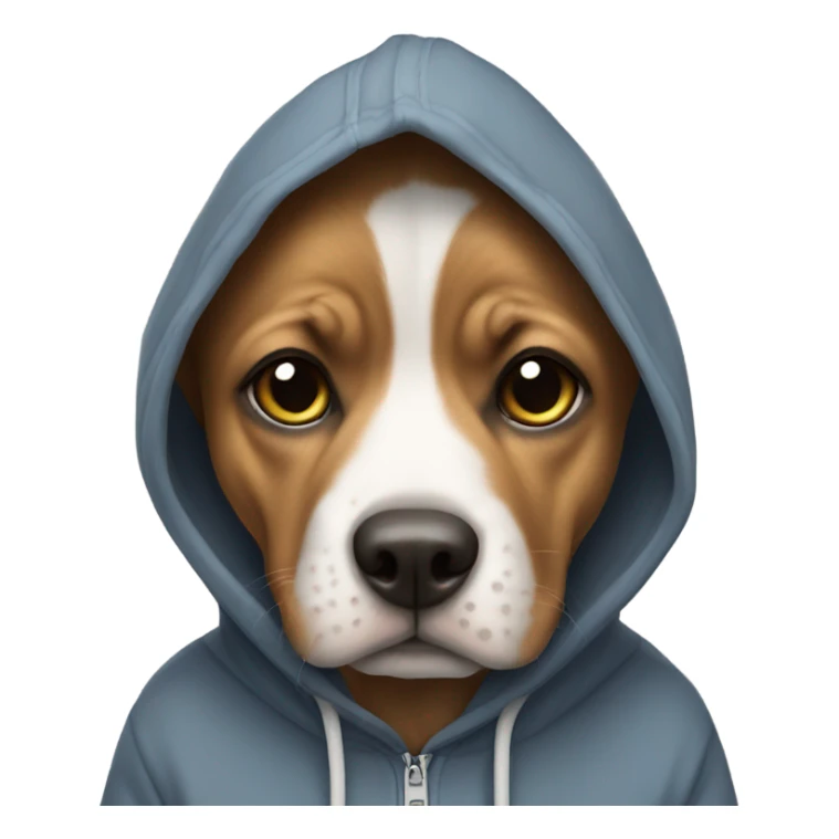 dog wearing hodi sticker