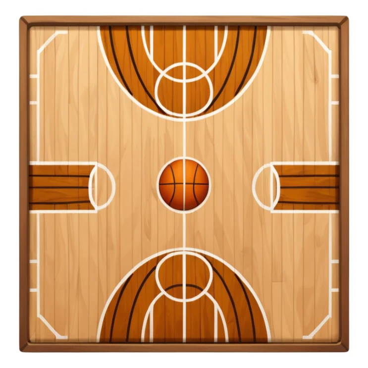 basketball court sticker