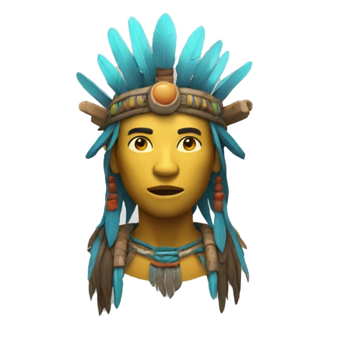 shaman 3d only faces sticker