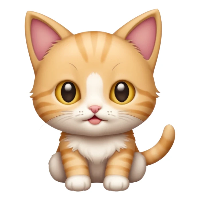 a baby kitten with the words huh sticker