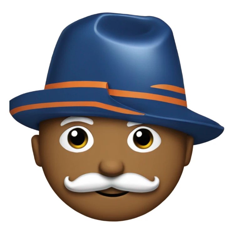 Edmonton Oilers sticker with a mustache sticker