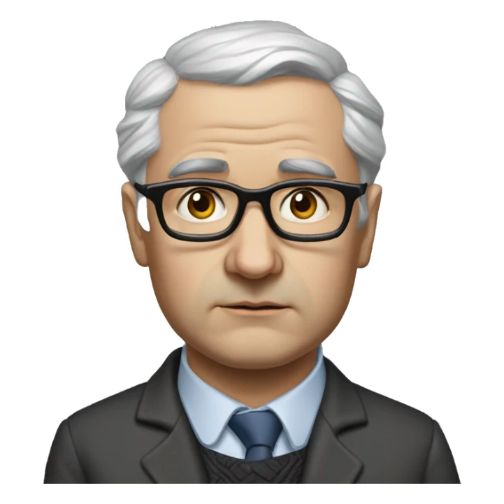 photorealistic yuriy andropov sad sticker