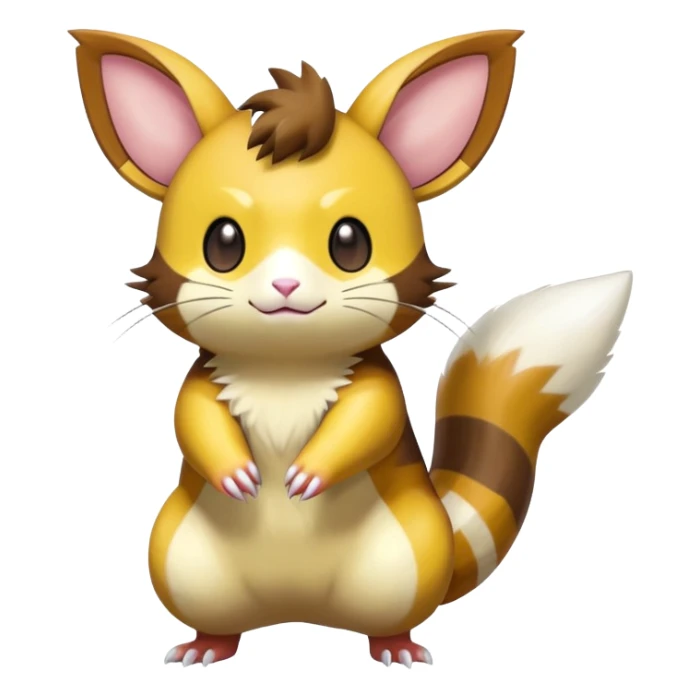 Shiny Furret-Raichu-Hybrid (Full body) sticker