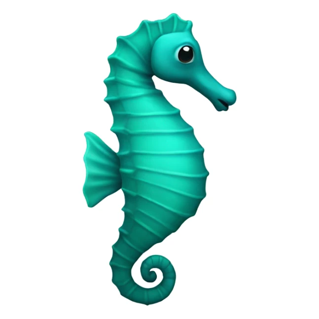 Teal seahorse  sticker