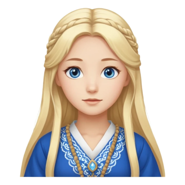 Norwegian beautiful anime lady sticker