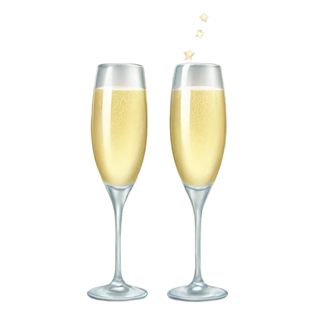 New Years Eve Champagne for the year 2025 sticker