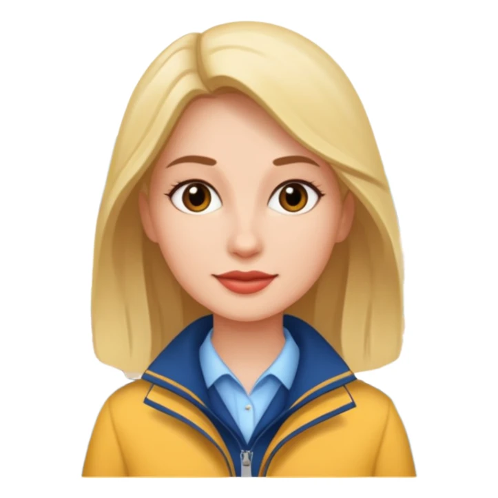 City Tour Guide woman  sticker