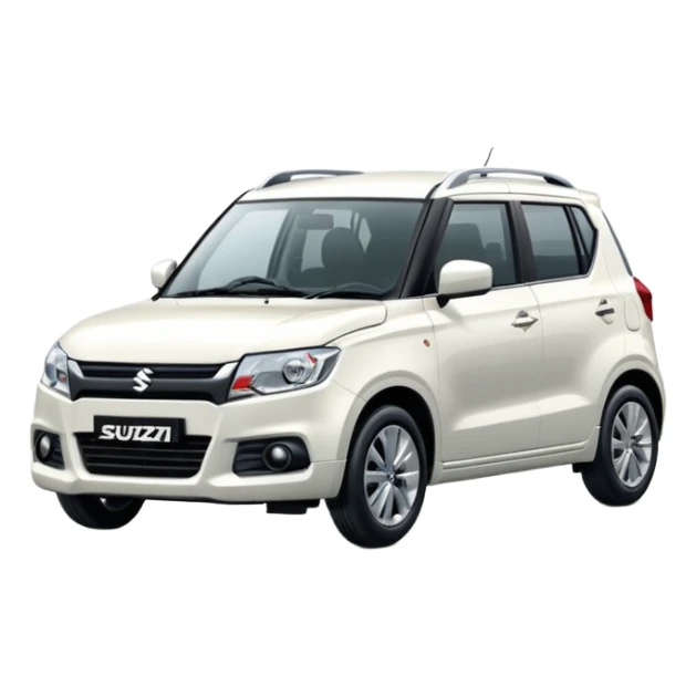 Suzuki Brezza white colour car emoji  sticker