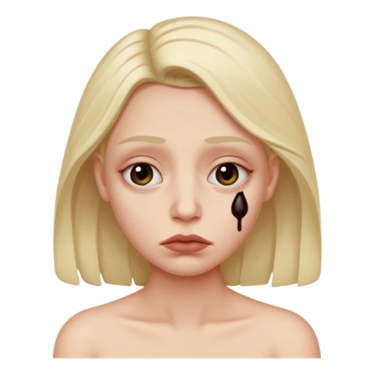 a Person who feels sick and poisoned sticker