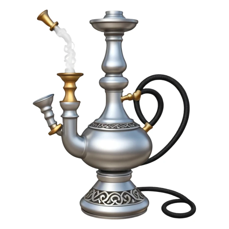 Create a emojiof hookah which are used in rural areas sticker