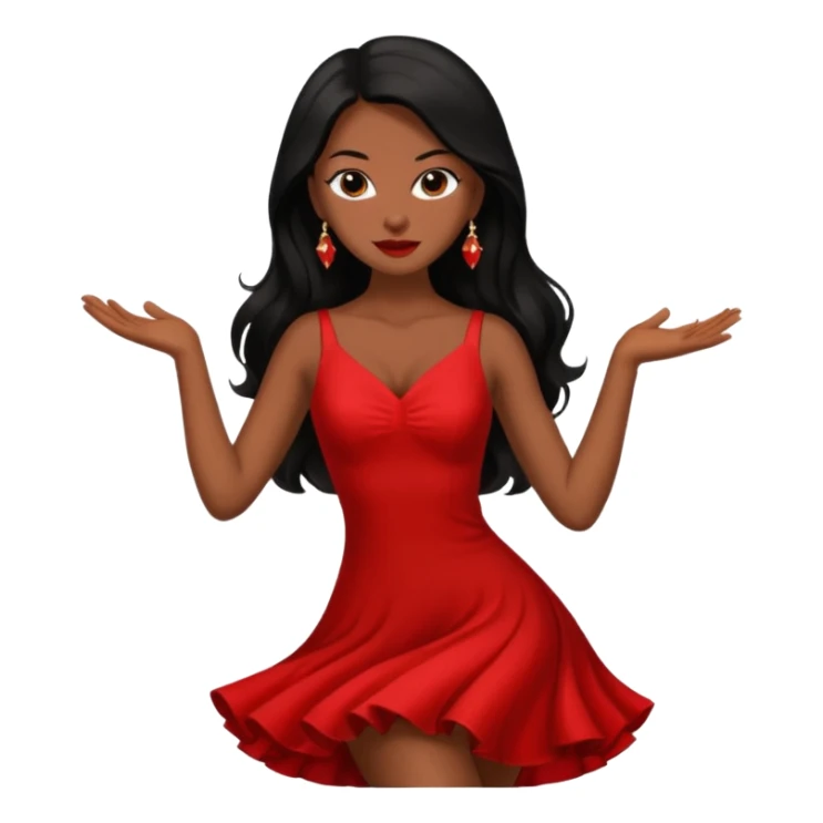 tango dancing woman emoji profile photo sticker