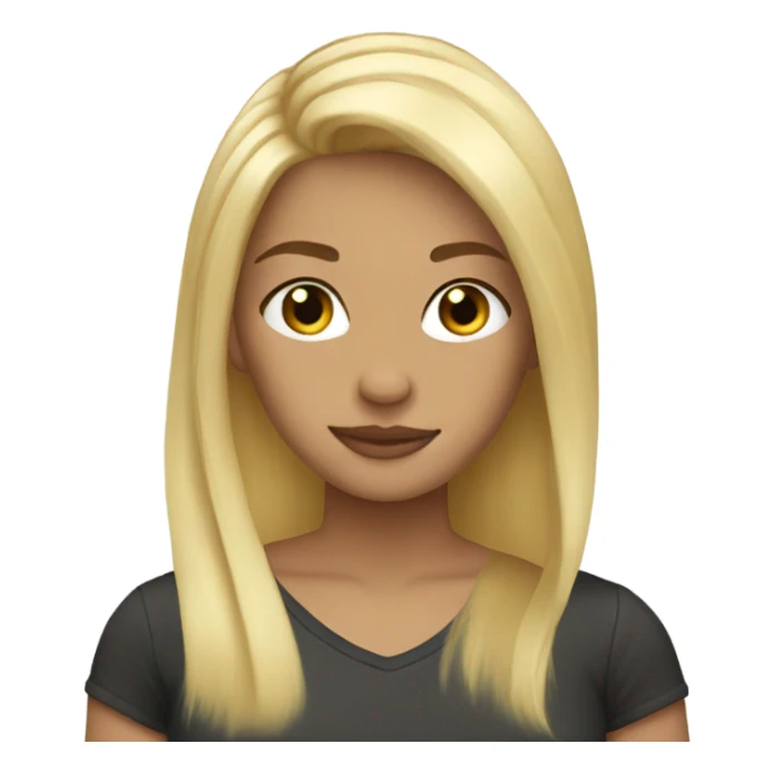 perfect blond hair sticker