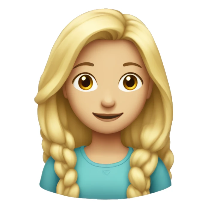 fair-haired girl  sticker