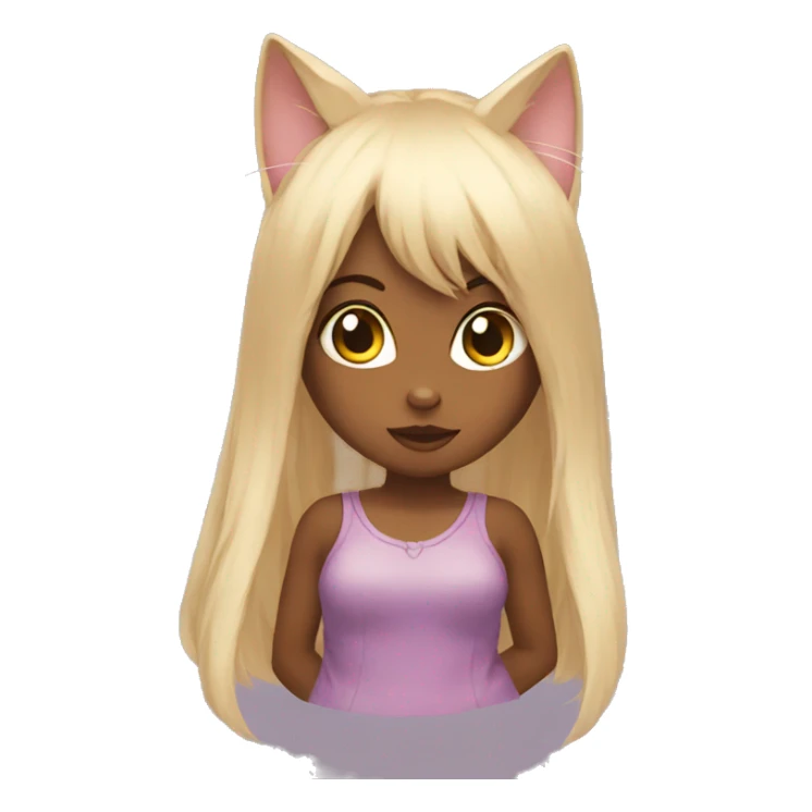 catgirl love eyes sticker