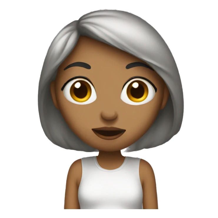 Woman send a kiss sticker